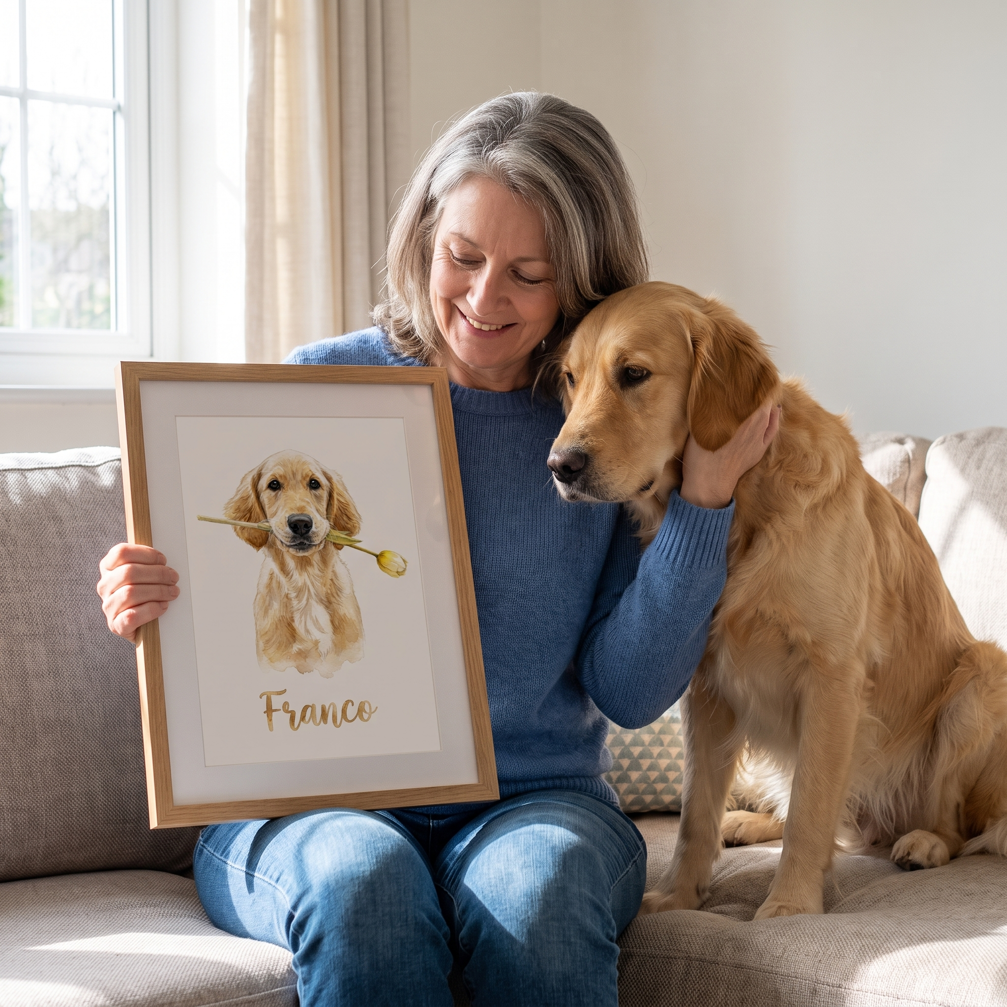 Custom Watercolor Pet Portrait